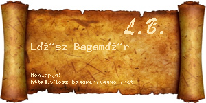 Lősz Bagamér névjegykártya